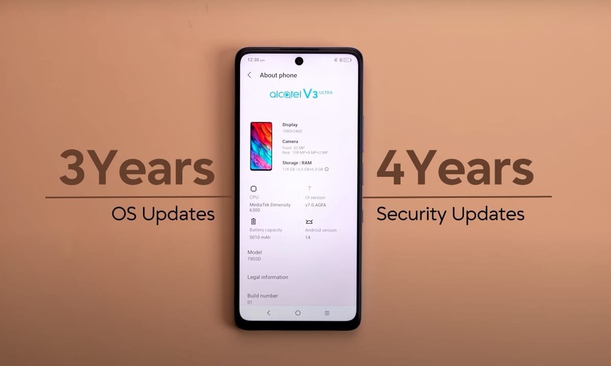 Alcatel V3 Ultra updates